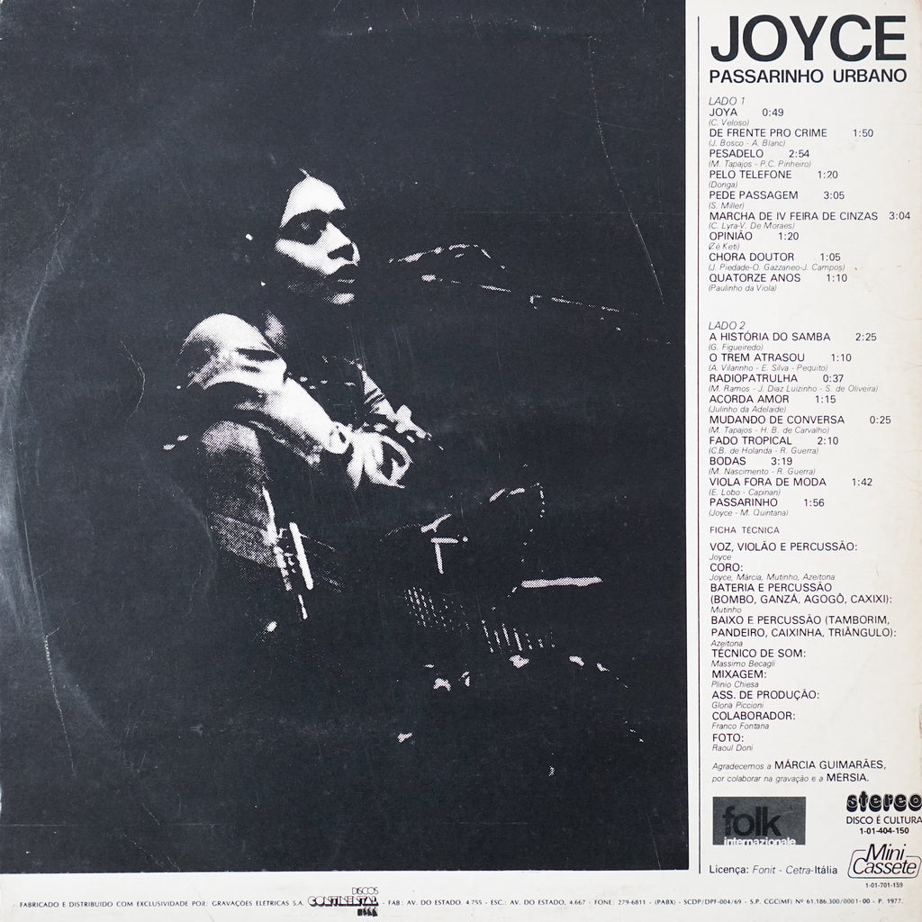 Joyce – Passarinho Urbano (LP) – Offshore Sounds