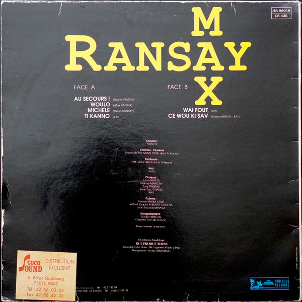 Max Ransay - Au Secours! En Mwé! (LP)